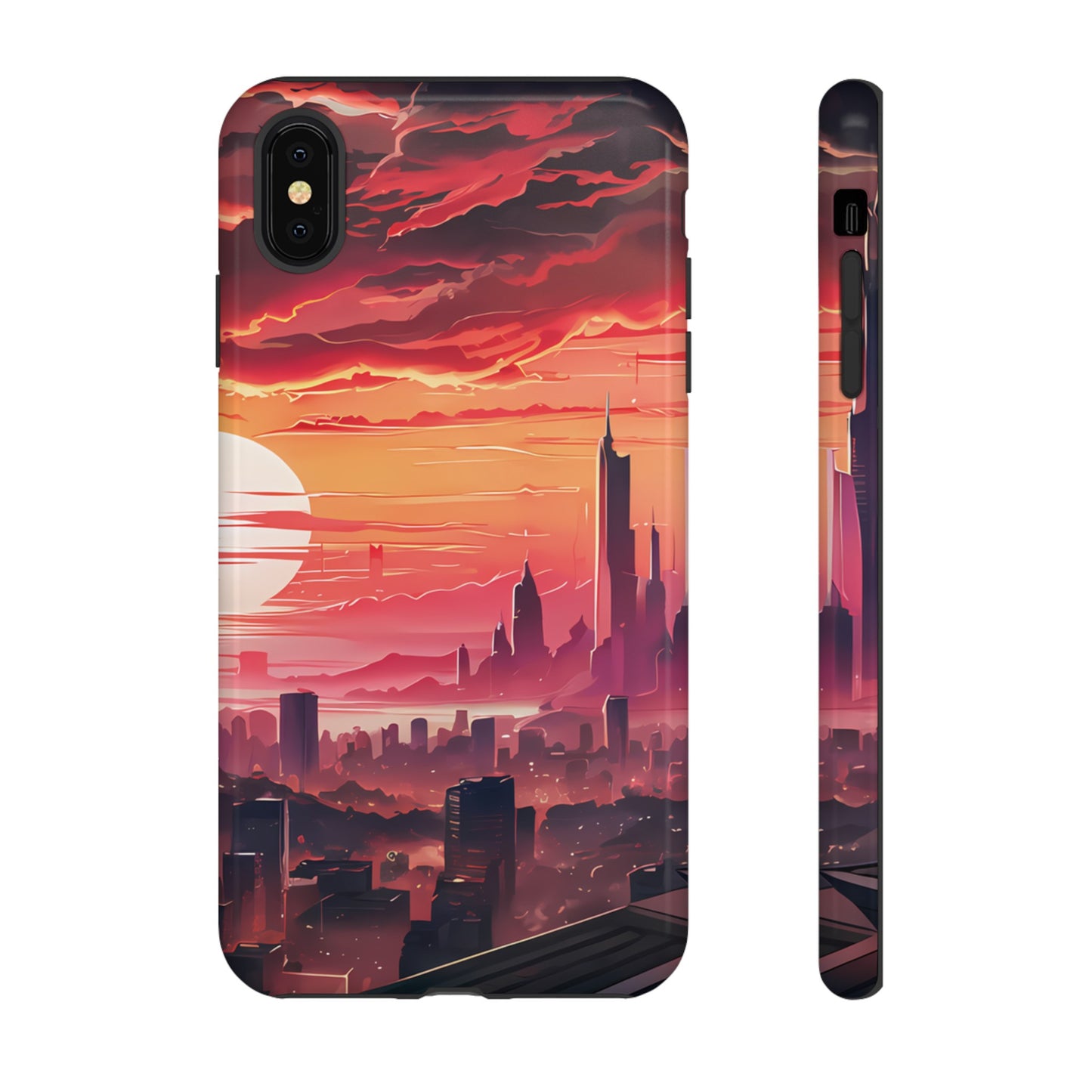 Anime City at Dawn - Smartphone Tough Cases