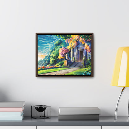 Sanctuary of the Forgotten Dawn - Gallery Canvas Wraps, Horizontal Frame