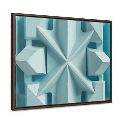 Fractal Symmetry in Ice - Gallery Canvas Wraps, Horizontal Frame