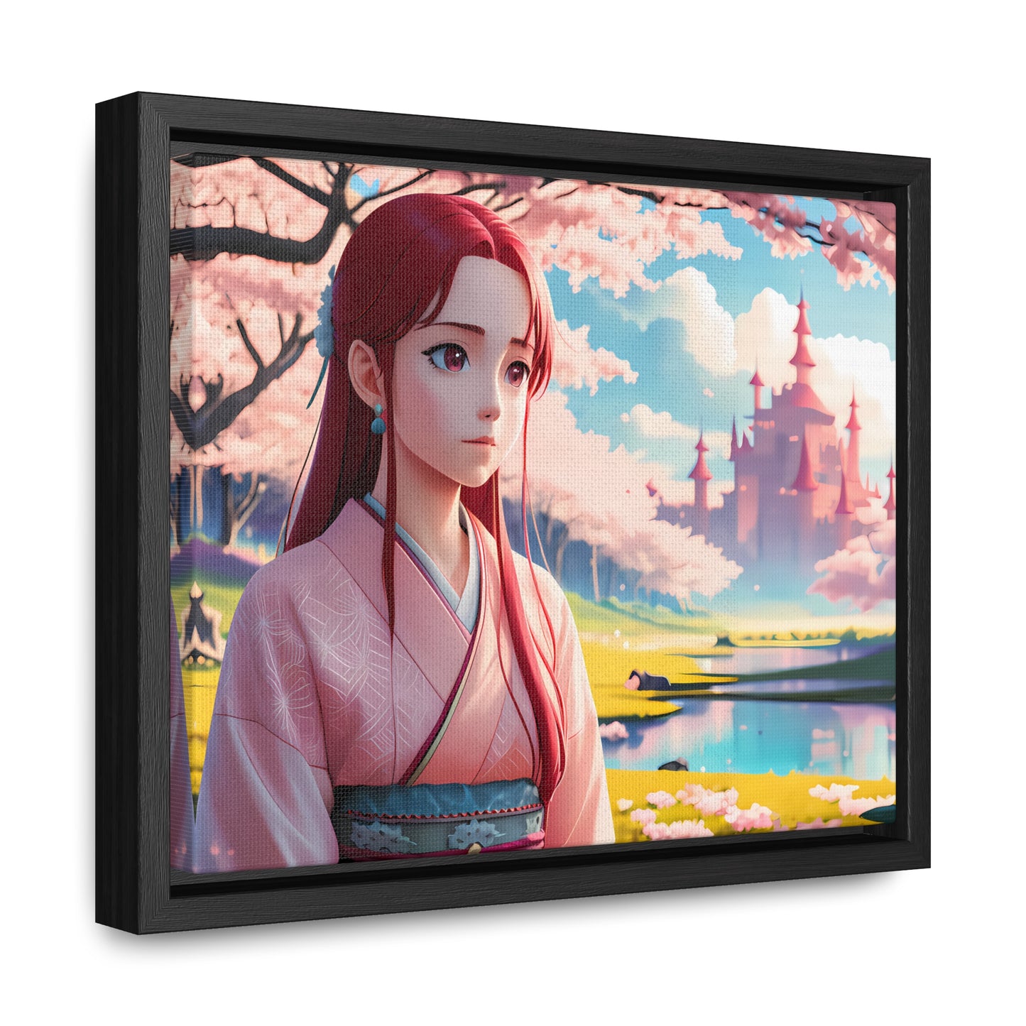 "Whispers of Spring in the Enchanted Realm" - Gallery Canvas Wraps, Horizontal Frame