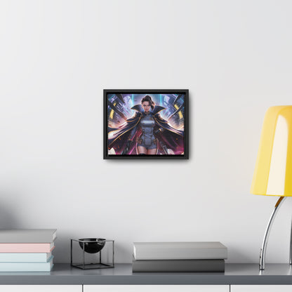 Commander of the Neon Storm - Gallery Canvas Wraps, Horizontal Frame