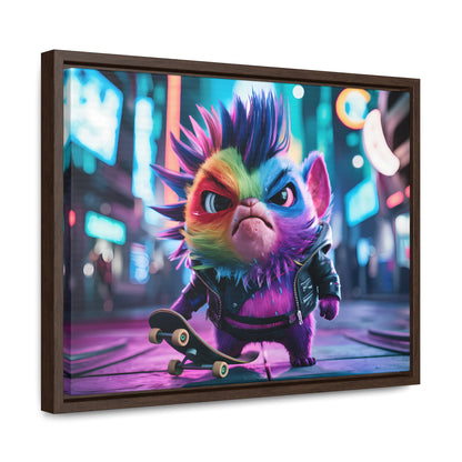 Skateboarding Punk - Gallery Canvas Wraps, Horizontal Frame