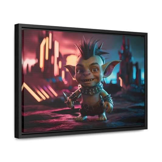 Goblin of the Neon Wastelands - Gallery Canvas Wraps, Horizontal Frame