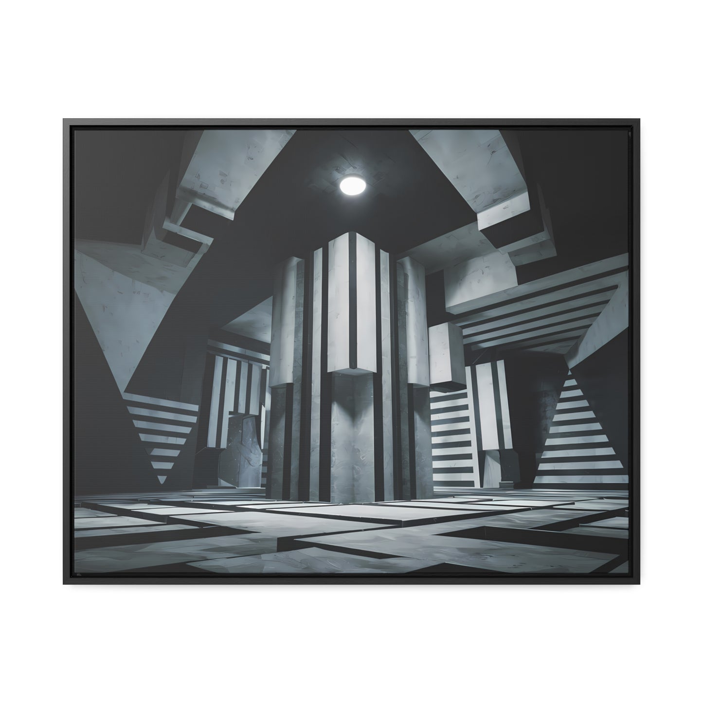 The Geometry of Shadows - Gallery Canvas Wraps, Horizontal Frame