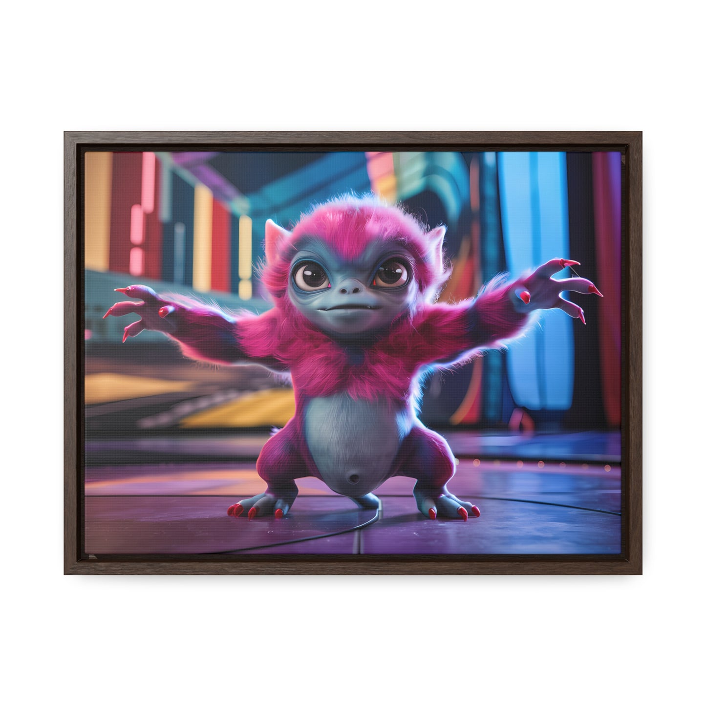 Cosmic Critter on the Dance Floor - Gallery Canvas Wraps, Horizontal Frame