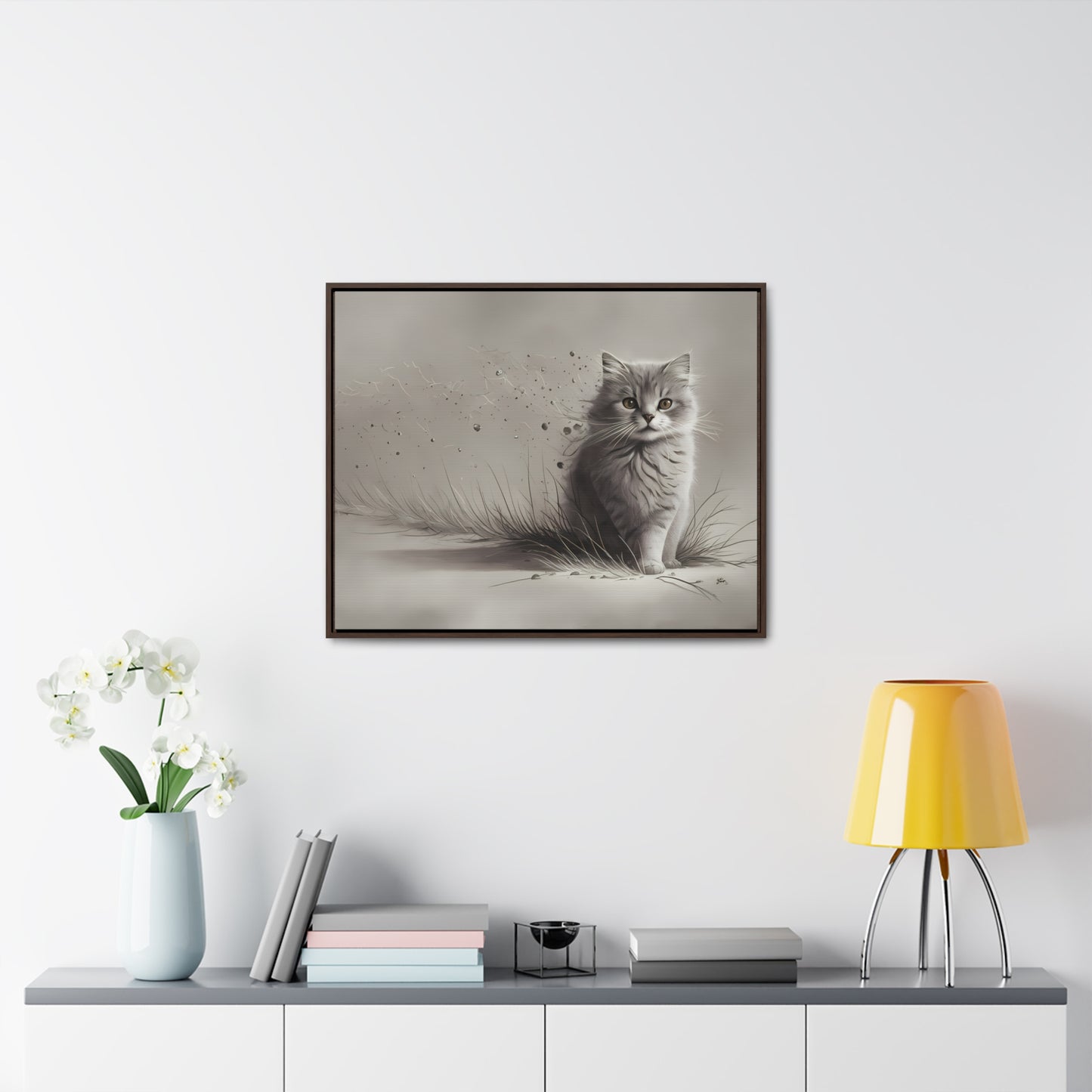 Whiskers in the Wind - Gallery Canvas Wraps, Horizontal Frame