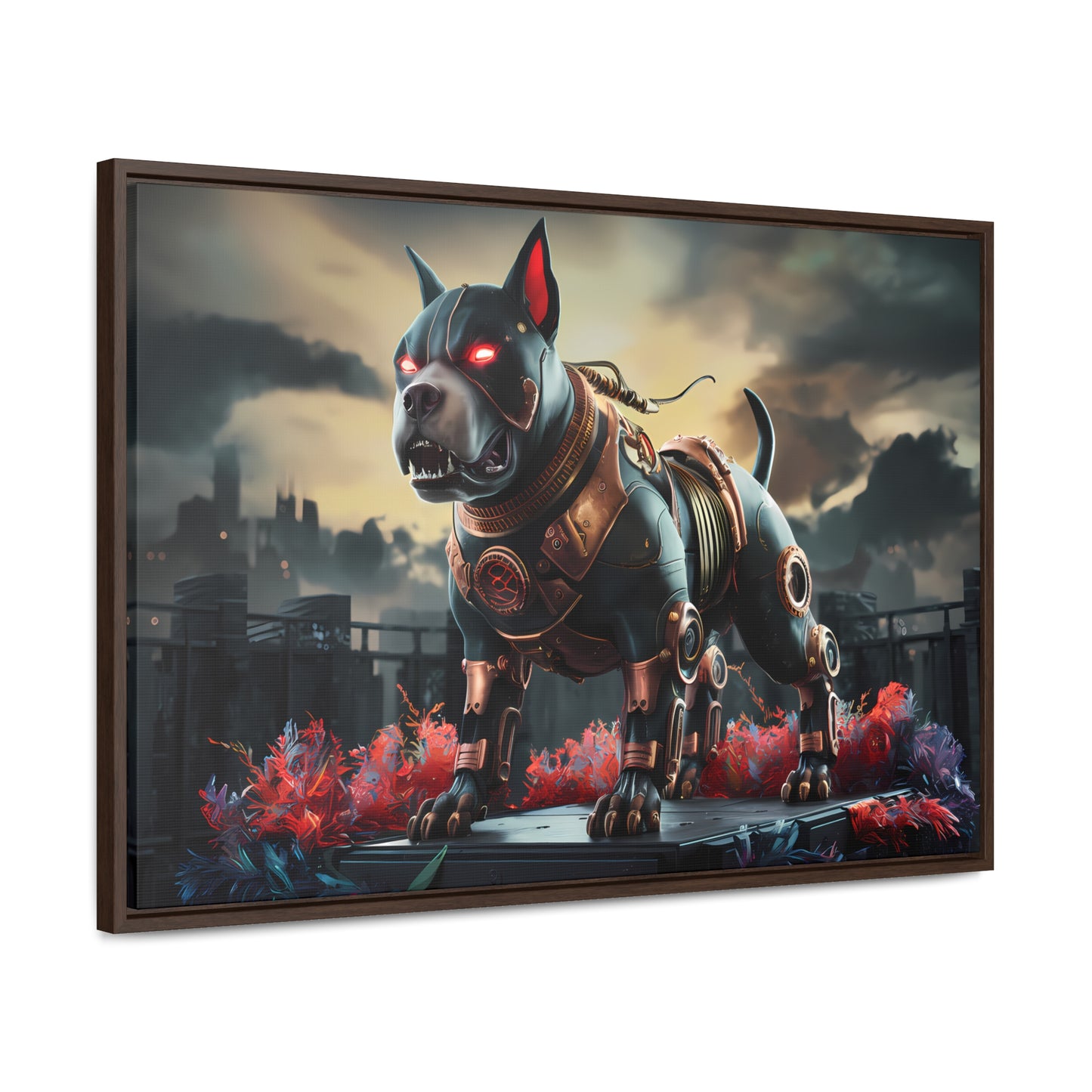 Cyberhound Sentinel - Gallery Canvas Wraps, Horizontal Frame