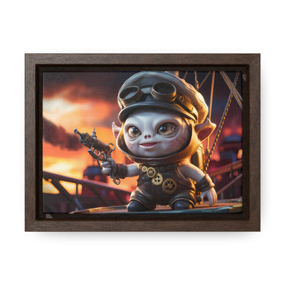 Steampunk Goblin Commander at Dusk - Gallery Canvas Wraps, Horizontal Frame