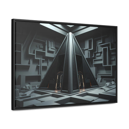 Sanctum of the Obsidian Pyramid - Gallery Canvas Wraps, Horizontal Frame