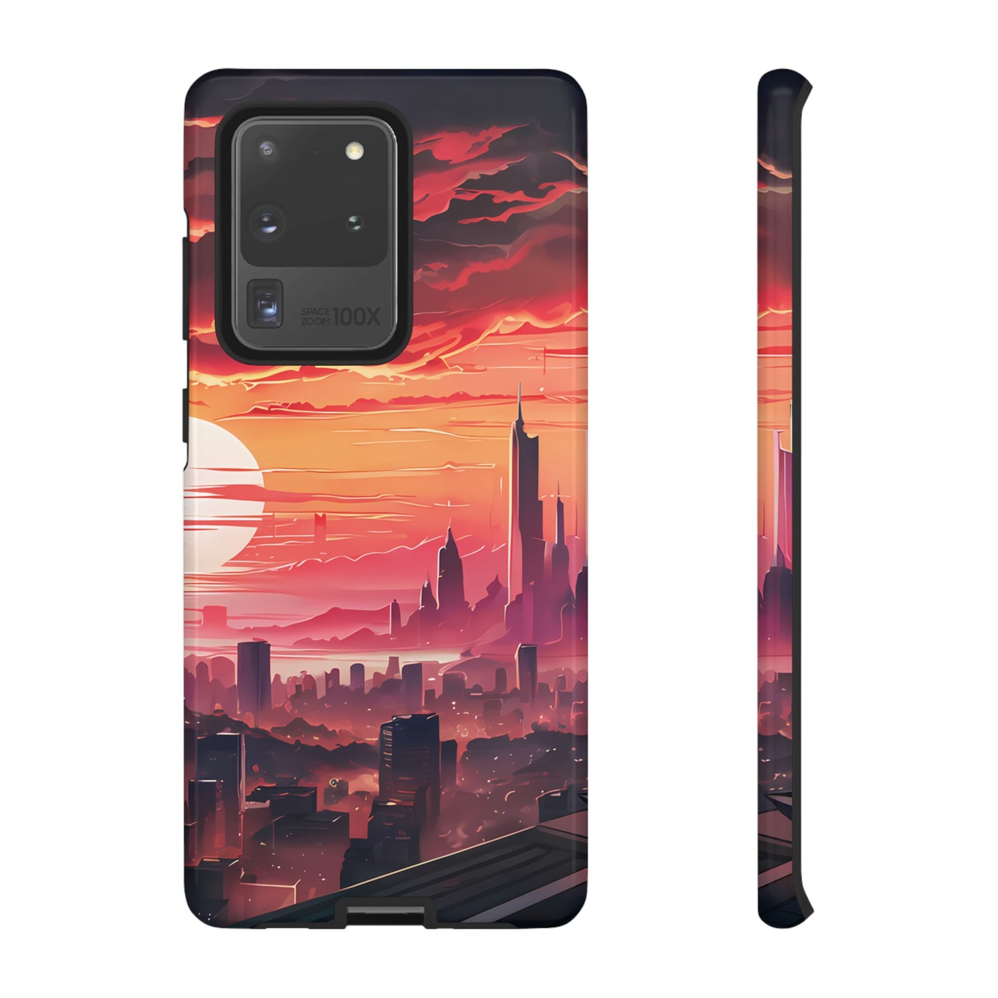 Anime City at Dawn - Smartphone Tough Cases