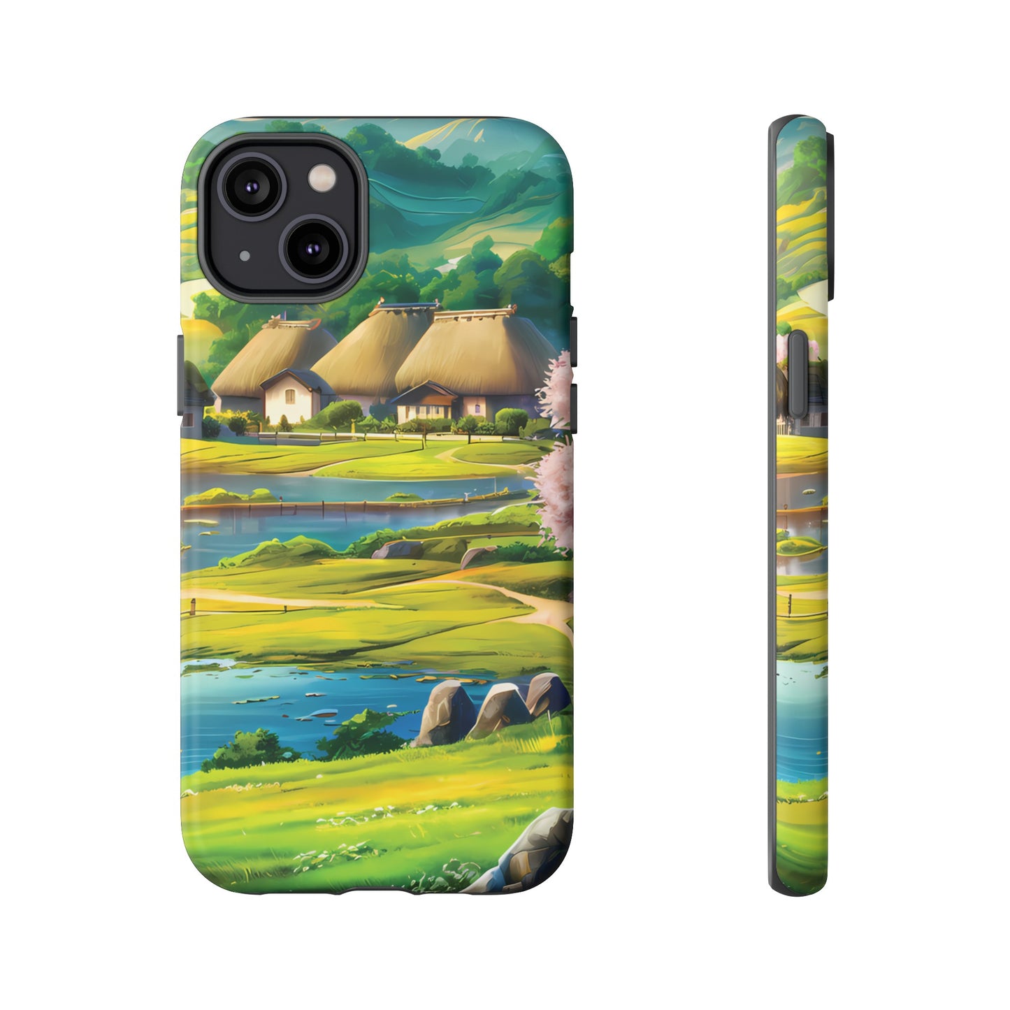 Idyllic Anime Village - Smartphone Tough Cases