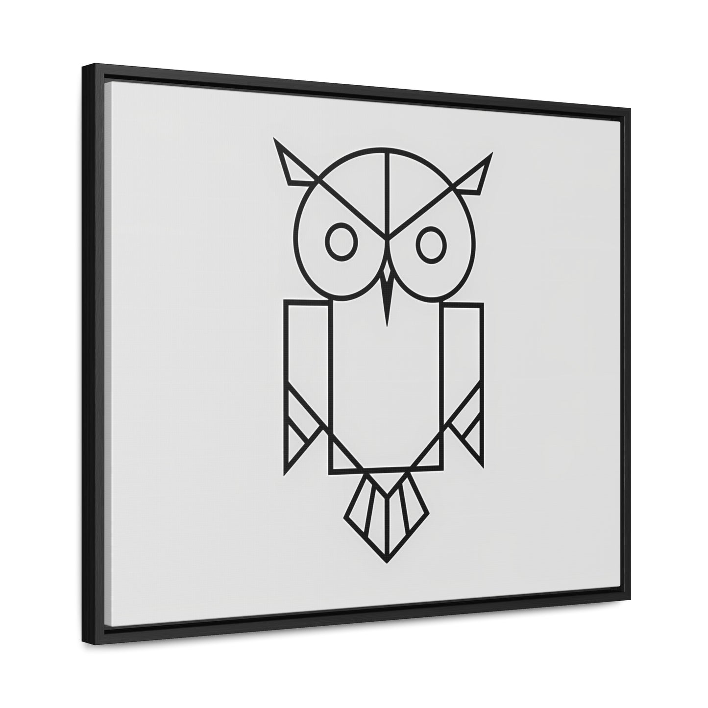 Geometric Owl - Gallery Canvas Wraps, Horizontal Frame