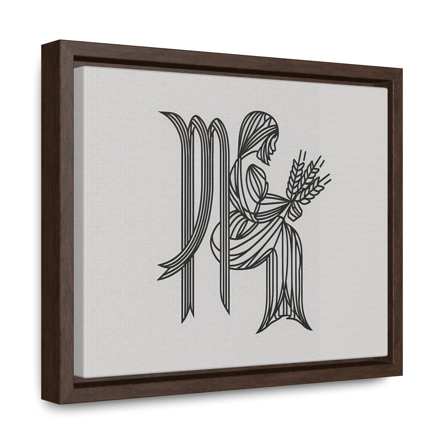 Virgo Lines - Gallery Canvas Wraps, Horizontal Frame