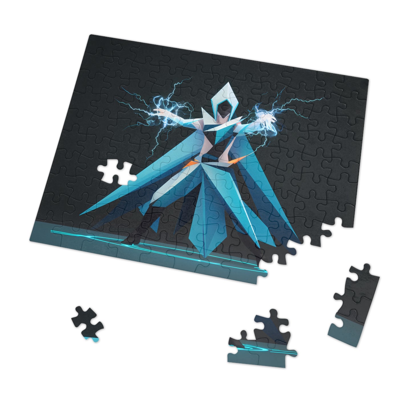 Arcane Lightning Wielder - Jigsaw Puzzle (30, 110, 252, 500,1000-Piece)