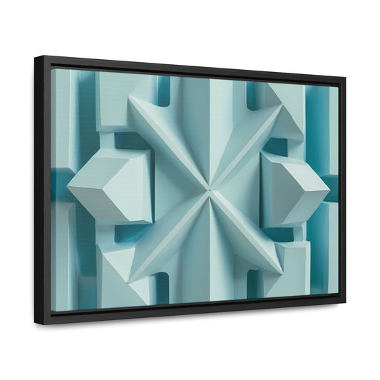 Fractal Symmetry in Ice - Gallery Canvas Wraps, Horizontal Frame