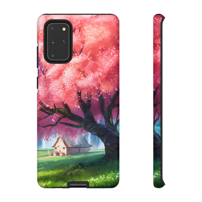 Idyllic Cherry Blossom and a Hut - Smartphone Tough Cases