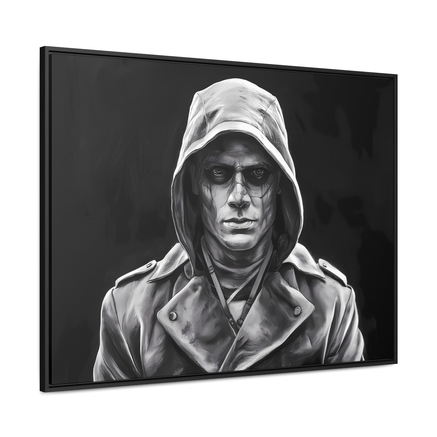 The Shadowed Sentinel - Gallery Canvas Wraps, Horizontal Frame