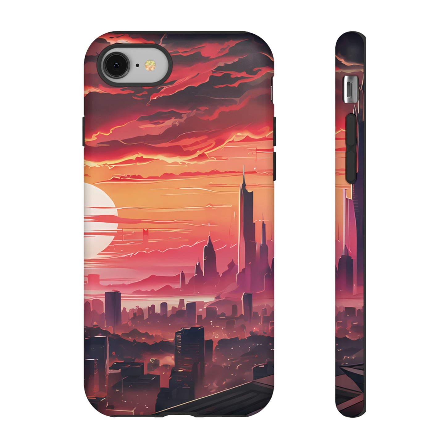 Anime City at Dawn - Smartphone Tough Cases