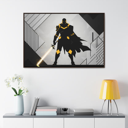 The Sentinel of Shadows - Gallery Canvas Wraps, Horizontal Frame