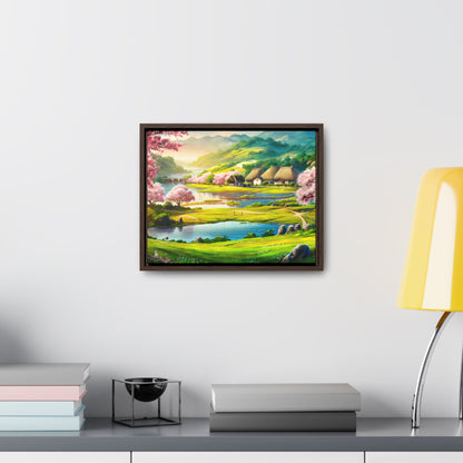 Serenity in Spring Meadows - Gallery Canvas Wraps, Horizontal Frame