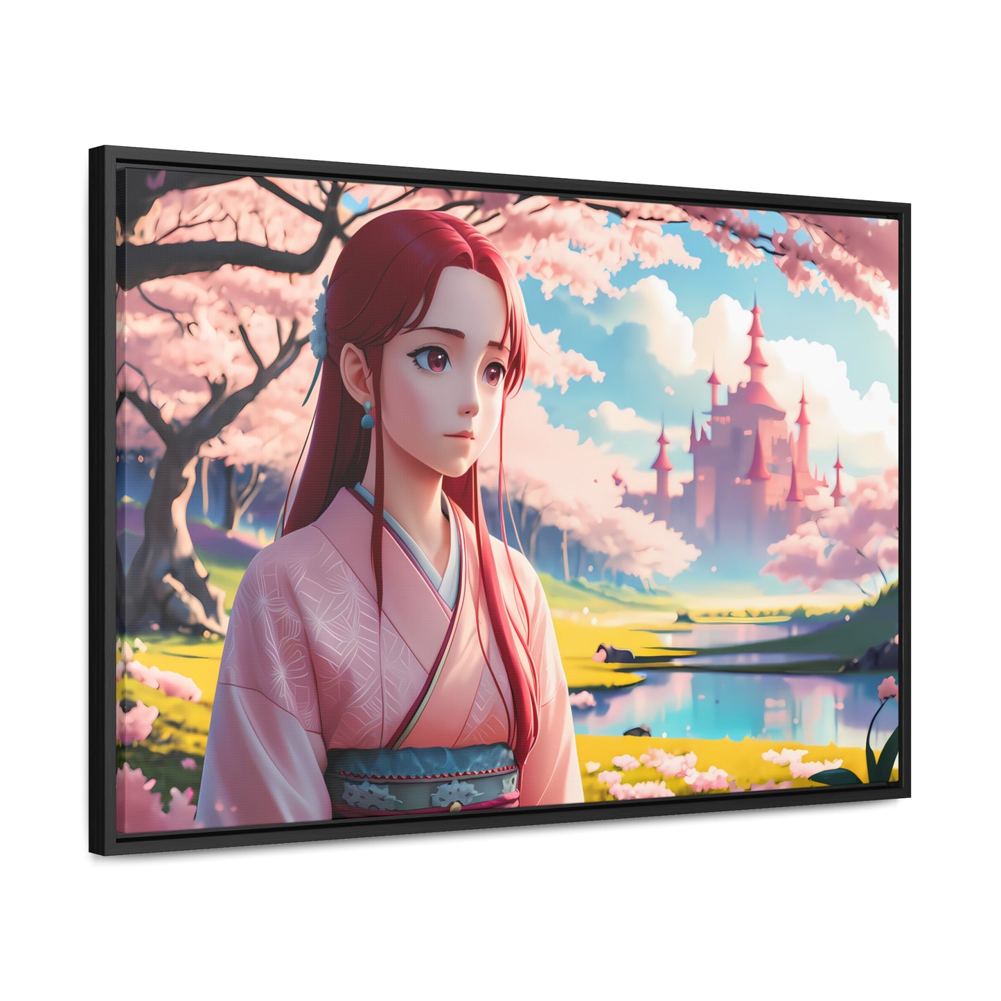 "Whispers of Spring in the Enchanted Realm" - Gallery Canvas Wraps, Horizontal Frame