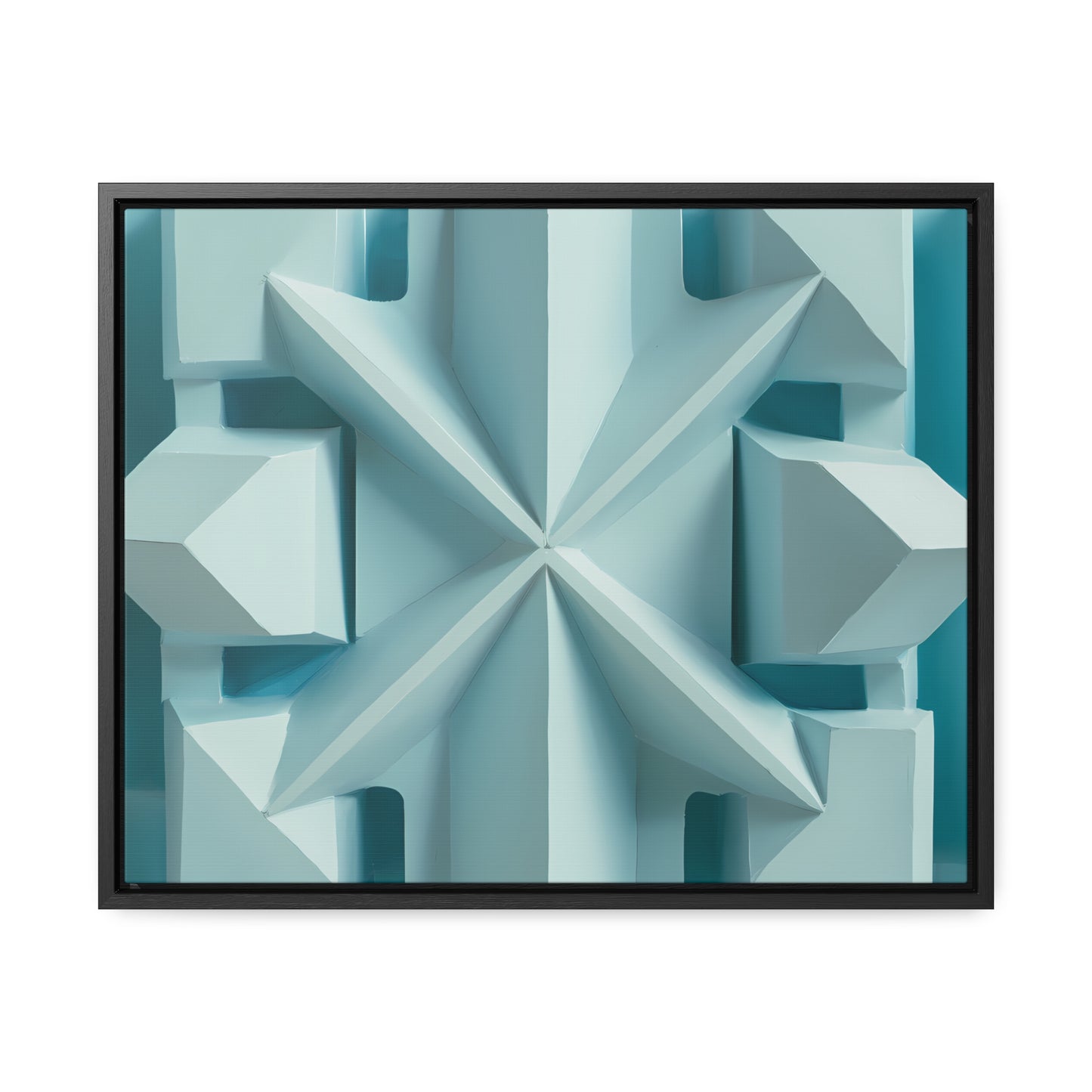 Fractal Symmetry in Ice - Gallery Canvas Wraps, Horizontal Frame