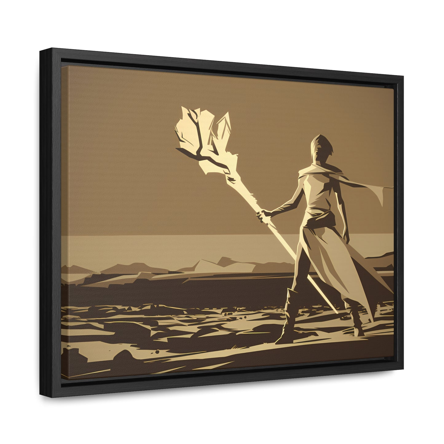 Wanderer of the Desolate Lands - Gallery Canvas Wraps, Horizontal Frame