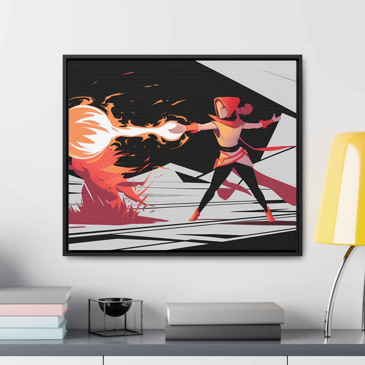 Conjuring the Firestorm - Gallery Canvas Wraps, Horizontal Frame