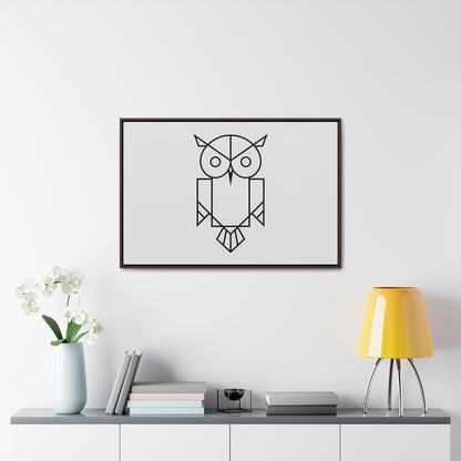 Geometric Owl - Gallery Canvas Wraps, Horizontal Frame