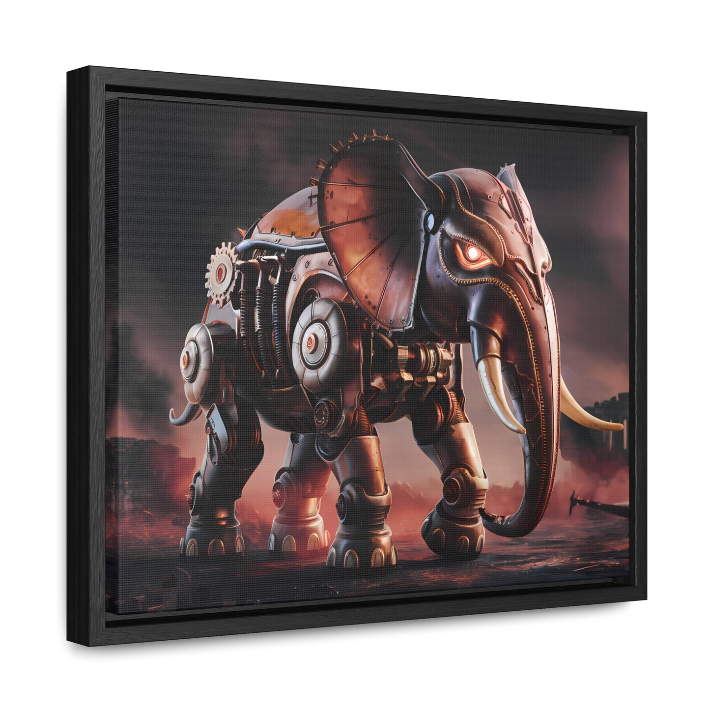 "Mechanized Titan of the Wasteland" - Gallery Canvas Wraps, Horizontal Frame