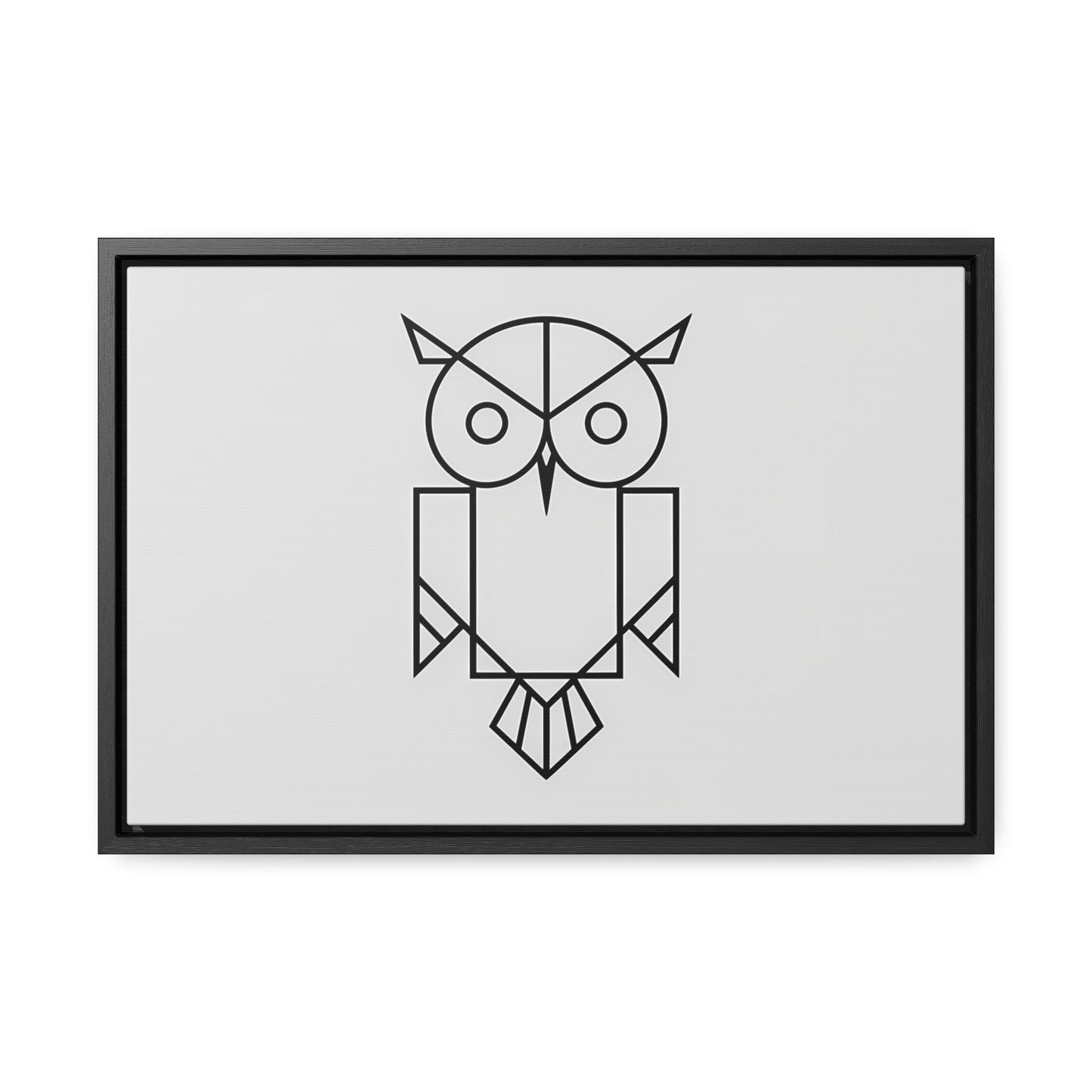 Geometric Owl - Gallery Canvas Wraps, Horizontal Frame