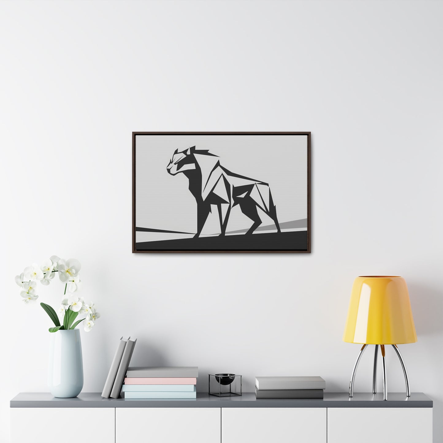 Geometric Beast - Gallery Canvas Wraps, Horizontal Frame