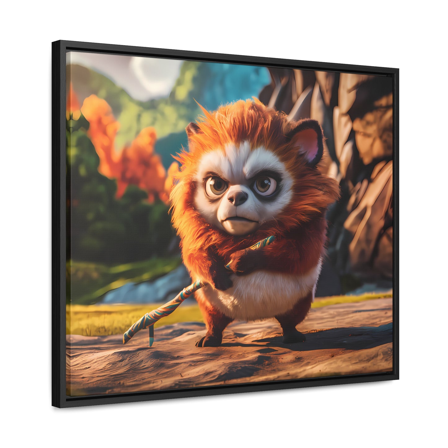 Guardian of the Enchanted Forest - Gallery Canvas Wraps, Horizontal Frame