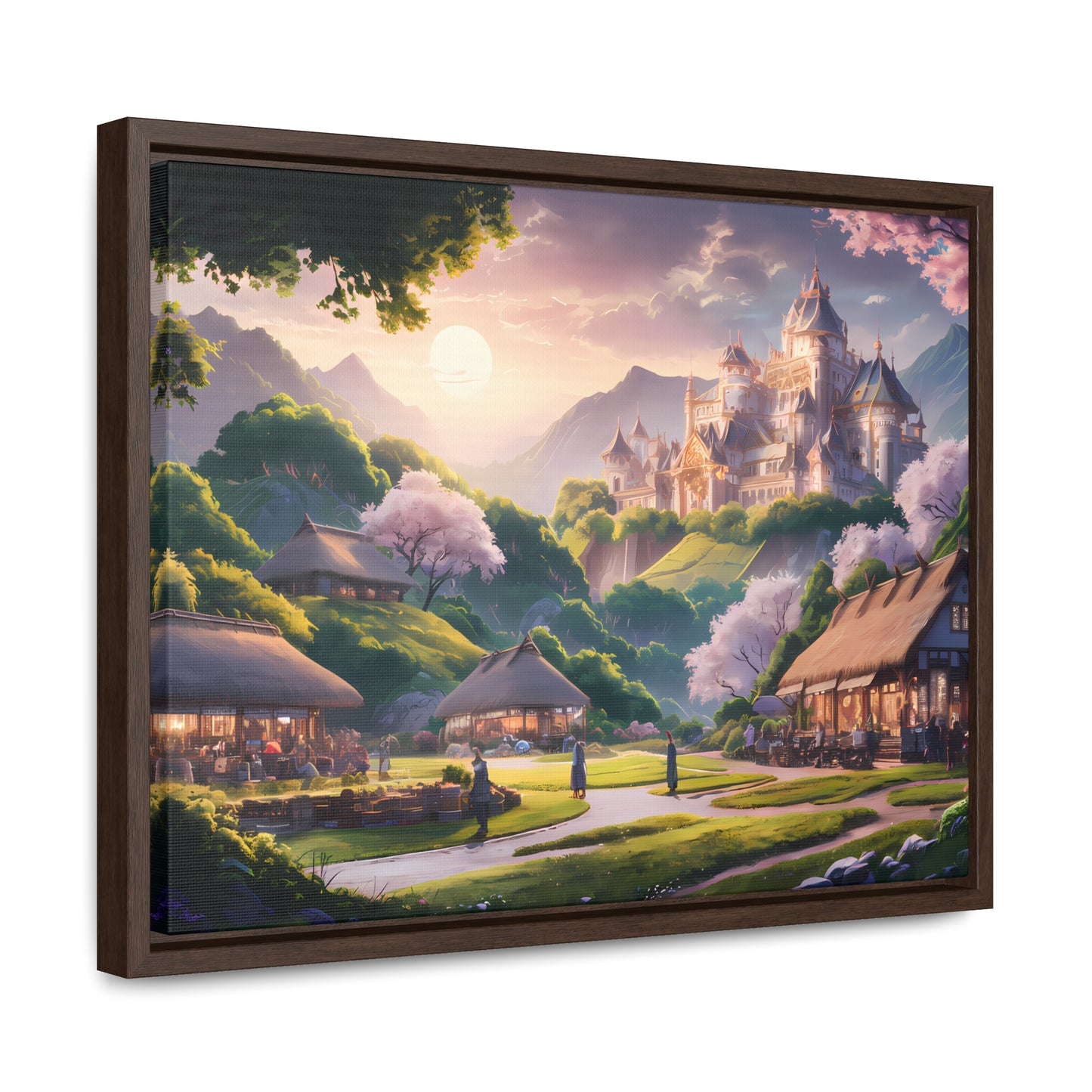 "Whispers of the Twilight Kingdom" - Gallery Canvas Wraps, Horizontal Frame