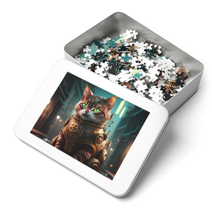 Jeff the Steampunk Cat - Jigsaw Puzzle (30, 110, 252, 500,1000-Piece)