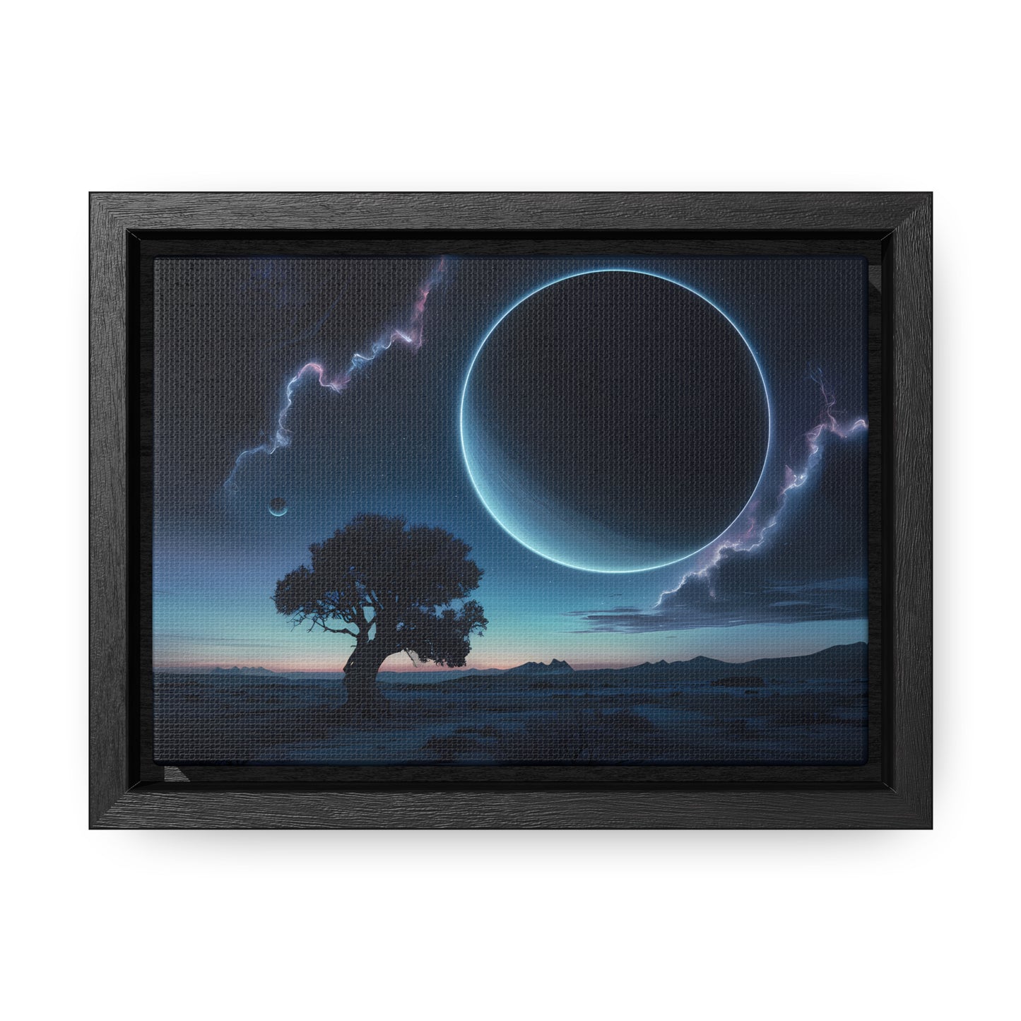 Eclipse of the Silent Horizon - Gallery Canvas Wraps, Horizontal Frame