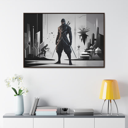 Shadowblade: The Silent Protector - Gallery Canvas Wraps, Horizontal Frame