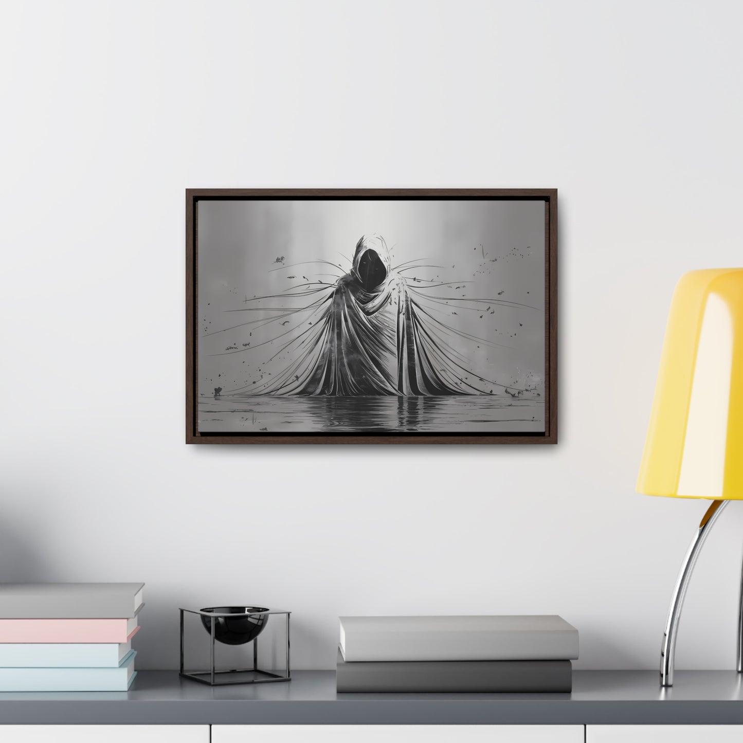 Ethereal Sentinel of the Abyss - Gallery Canvas Wraps, Horizontal Frame