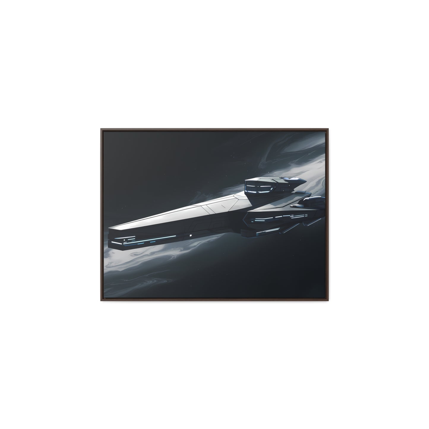 Starship of the Void - Gallery Canvas Wraps, Horizontal Frame