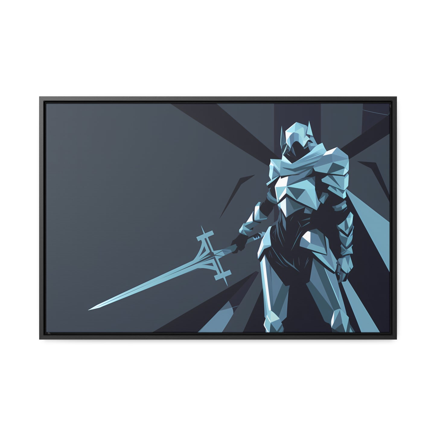 Knight of the Shattered Realm - Gallery Canvas Wraps, Horizontal Frame