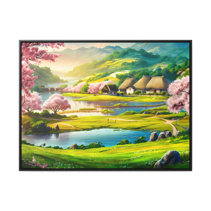 Serenity in Spring Meadows - Gallery Canvas Wraps, Horizontal Frame