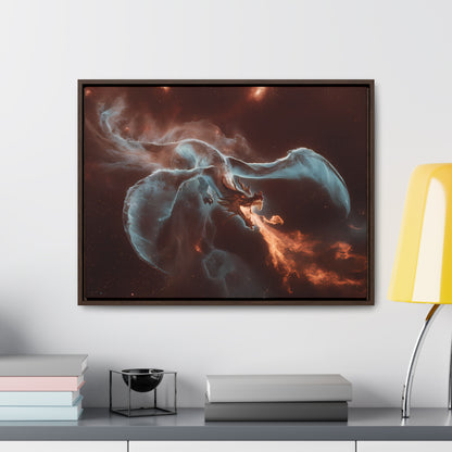 Celestial Inferno Dragon - Gallery Canvas Wraps, Horizontal Frame