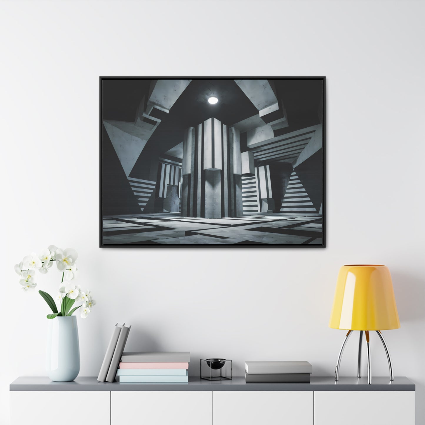 The Geometry of Shadows - Gallery Canvas Wraps, Horizontal Frame