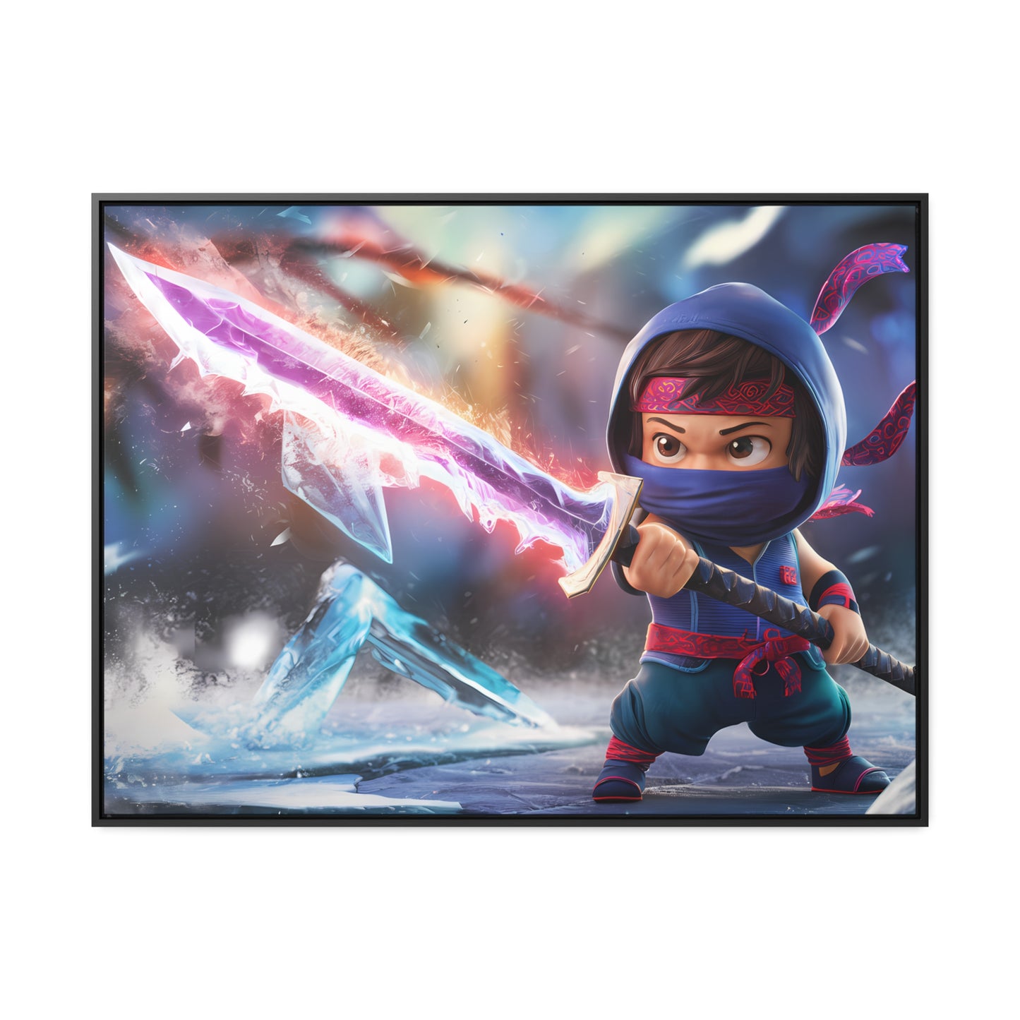 Blade of the Frozen Shadow - Gallery Canvas Wraps, Horizontal Frame