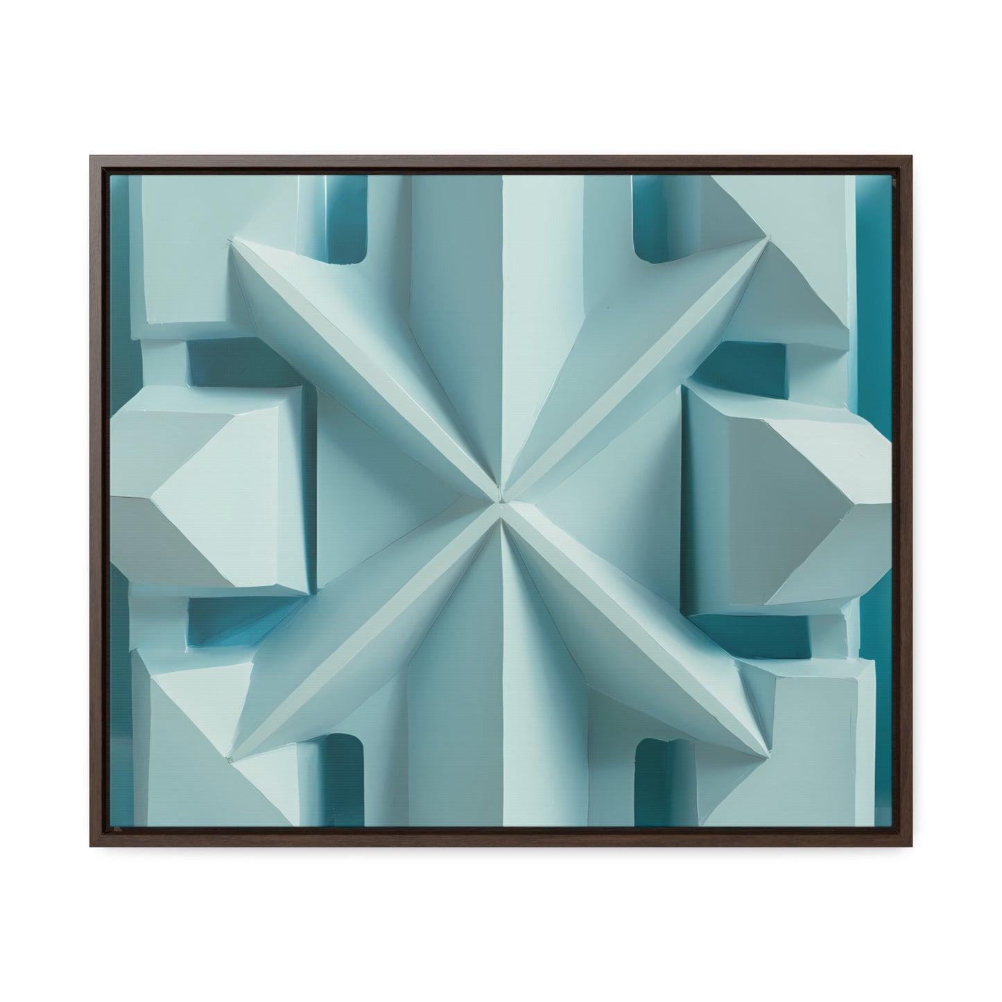 Fractal Symmetry in Ice - Gallery Canvas Wraps, Horizontal Frame