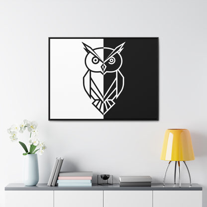 Duality of the Owl - Gallery Canvas Wraps, Horizontal Frame