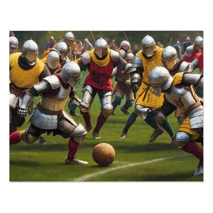 Knights of the Pitch: Medieval Football Frenzy - Jigsaw Puzzle (30, 110, 252, 500,1000-Piece)