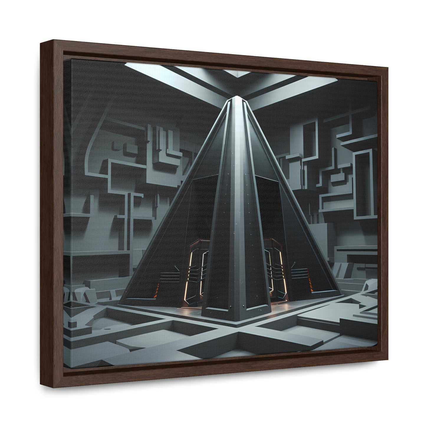 Sanctum of the Obsidian Pyramid - Gallery Canvas Wraps, Horizontal Frame