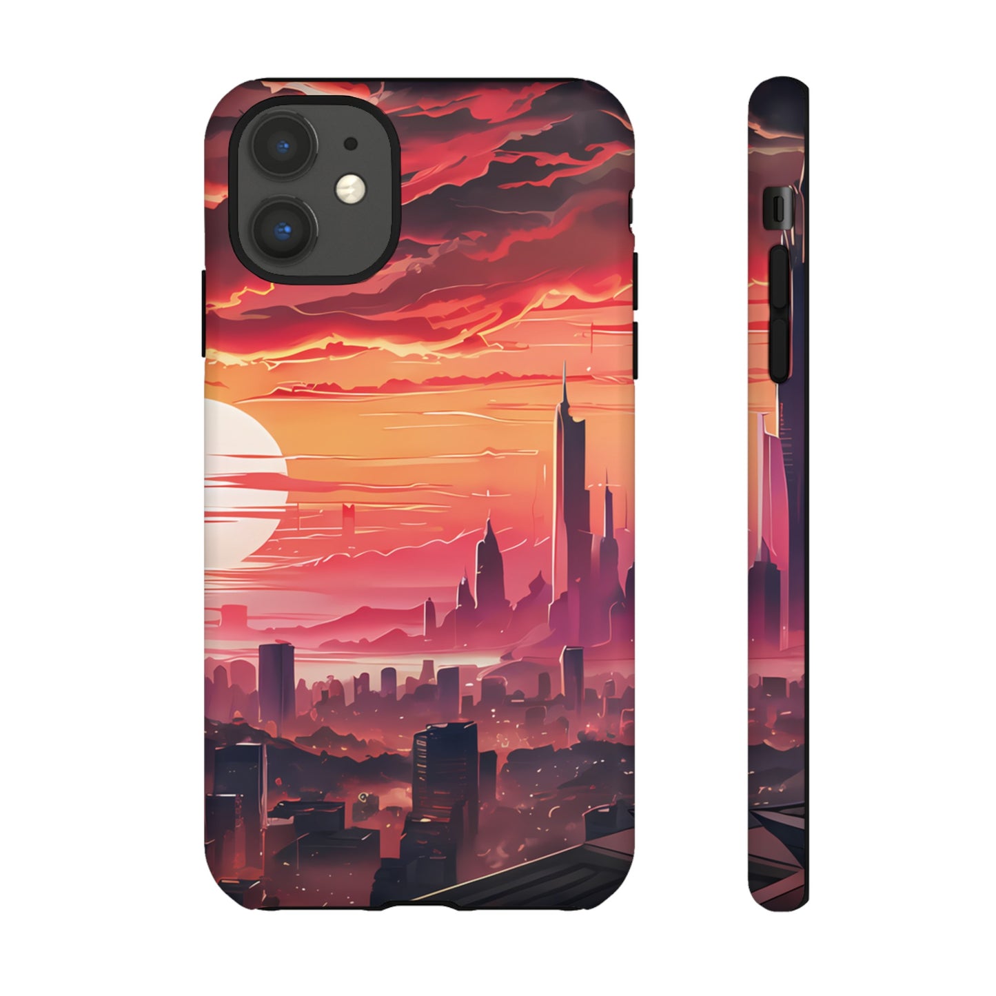 Anime City at Dawn - Smartphone Tough Cases