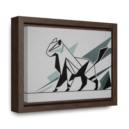 Fractured Feline Form - Gallery Canvas Wraps, Horizontal Frame